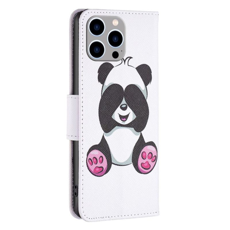 Capa Folio Para iPhone 14 Pro Max Panda