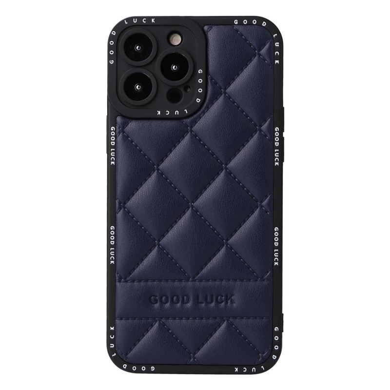 Capa Para iPhone 14 Pro Max Boa Sorte Acolchoado