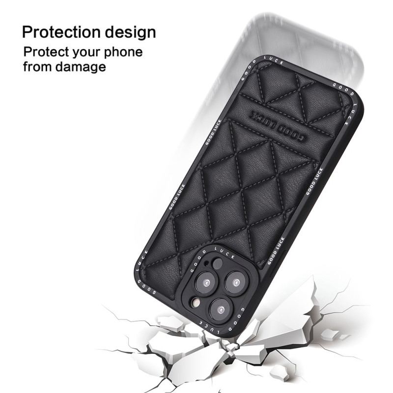 Capa Para iPhone 14 Pro Max Boa Sorte Acolchoado