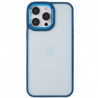 Capa Para iPhone 14 Pro Max Bordas Coloridas Transparentes