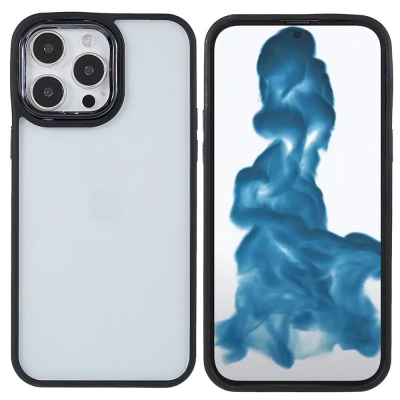 Capa Para iPhone 14 Pro Max Bordas Coloridas Transparentes