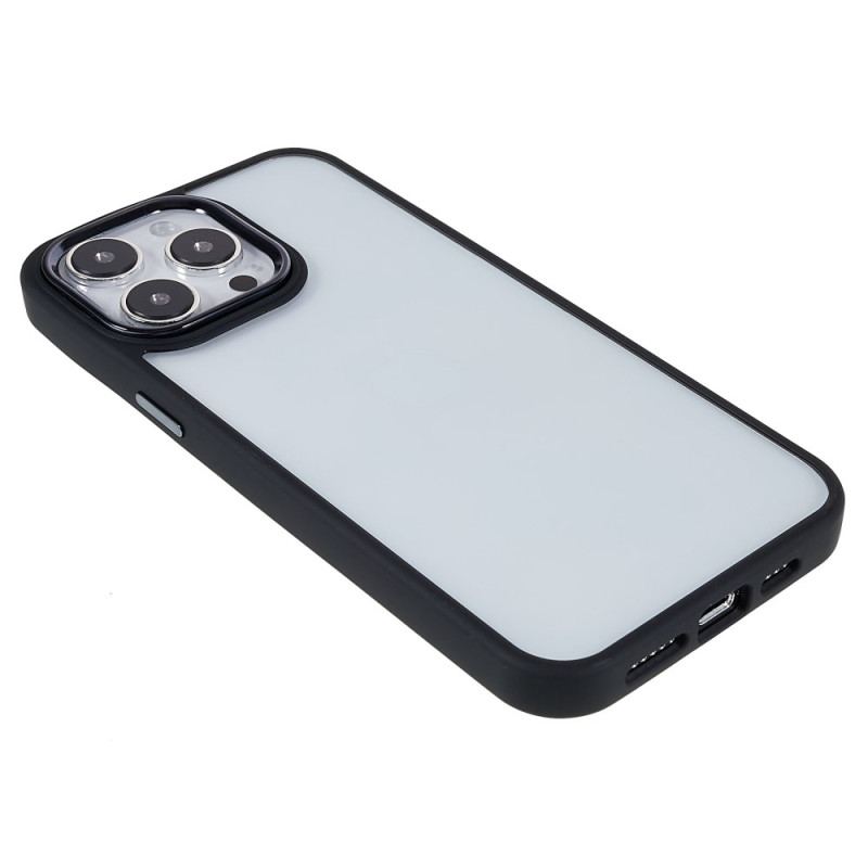 Capa Para iPhone 14 Pro Max Bordas Coloridas Transparentes