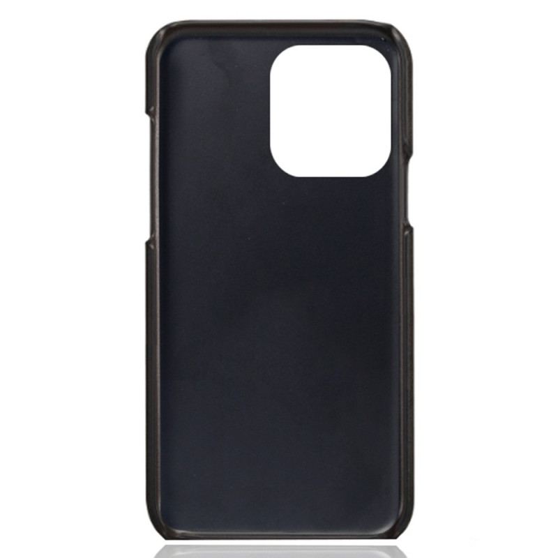 Capa Para iPhone 14 Pro Max Efeito Couro