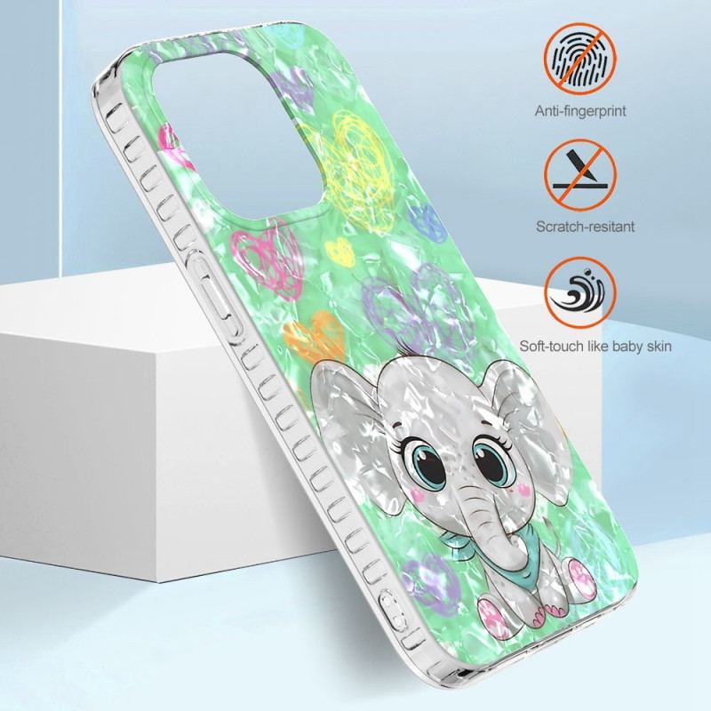 Capa Para iPhone 14 Pro Max Elefante Estiloso