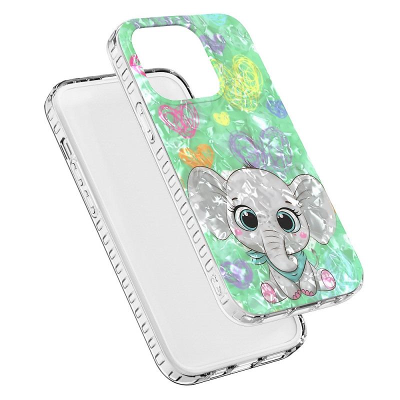 Capa Para iPhone 14 Pro Max Elefante Estiloso