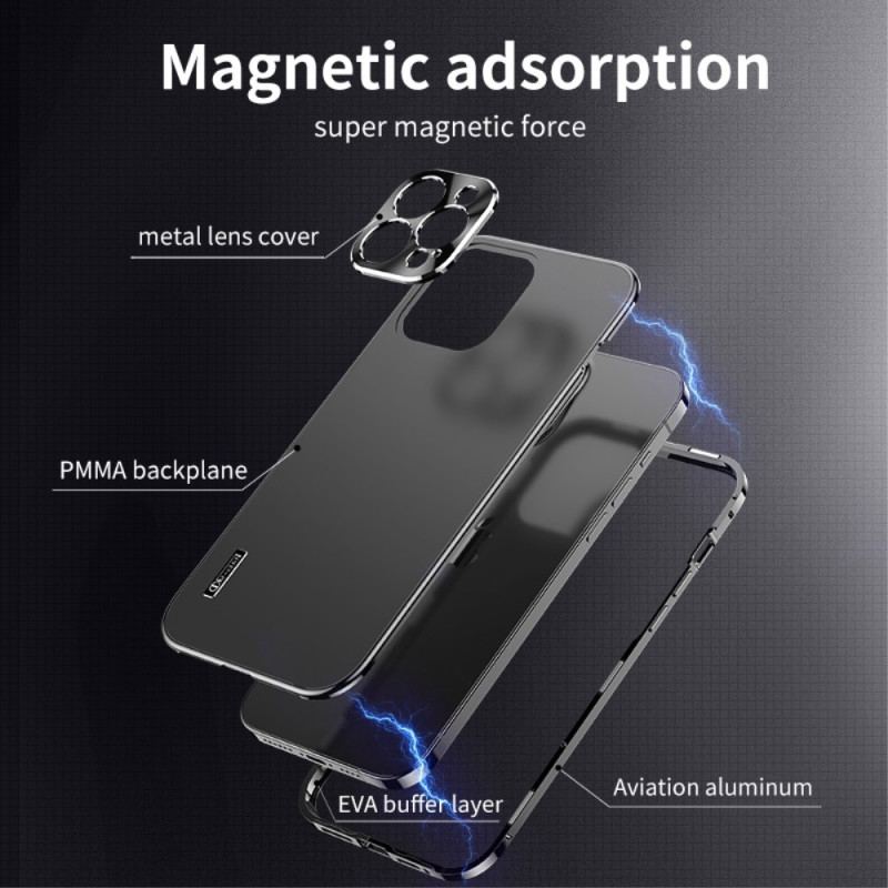 Capa Para iPhone 14 Pro Max Estrutura De Metal