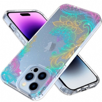 Capa Para iPhone 14 Pro Max Flores Sem Costura