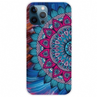 Capa Para iPhone 14 Pro Max Mandala Colorida