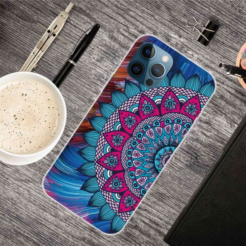 Capa Para iPhone 14 Pro Max Mandala Colorida