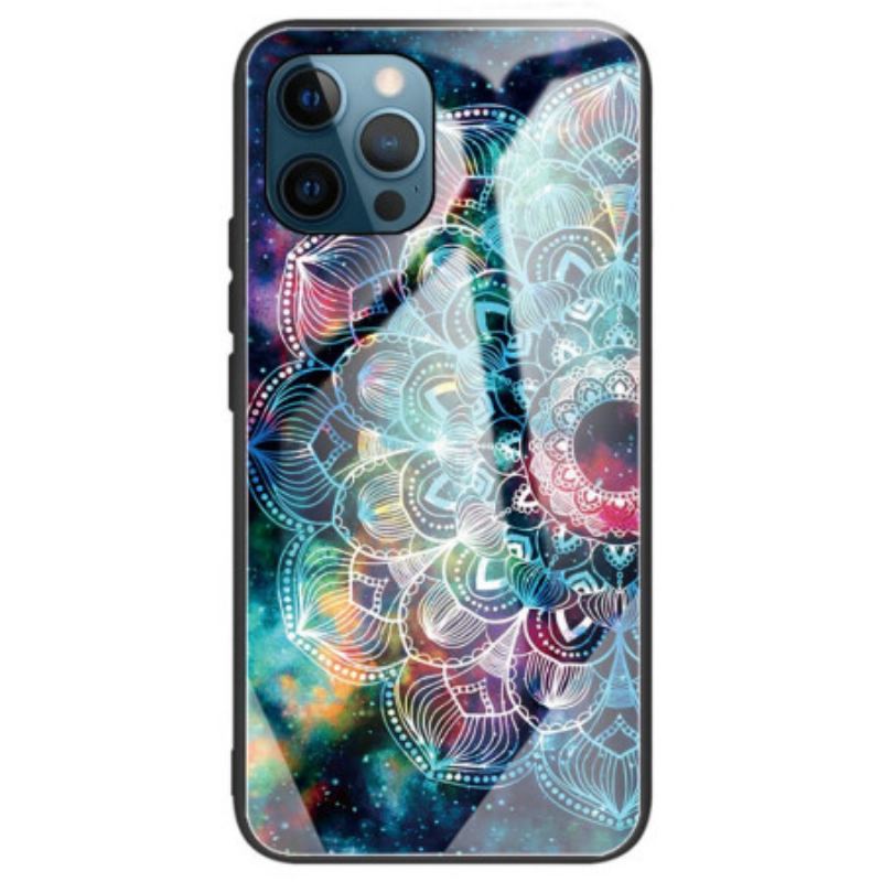 Capa Para iPhone 14 Pro Max Mandala Vidro Temperado