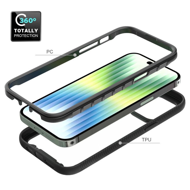 Capa Para iPhone 14 Pro Max Pára-choques De Estrutura Híbrida