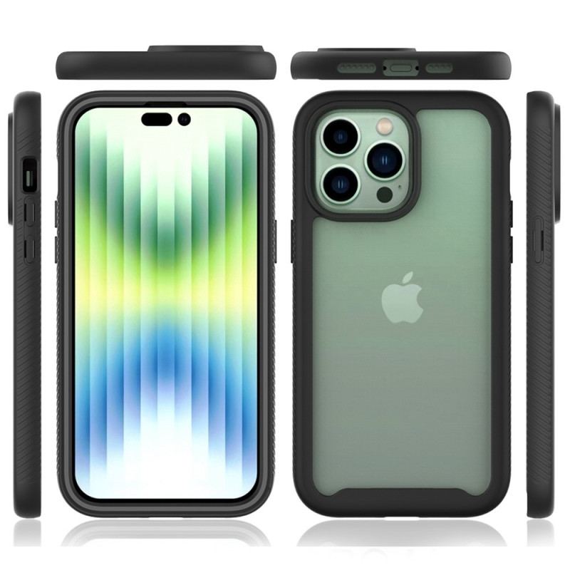 Capa Para iPhone 14 Pro Max Pára-choques De Estrutura Híbrida