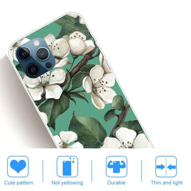 Capa Para iPhone 14 Pro Max Ramo Florido