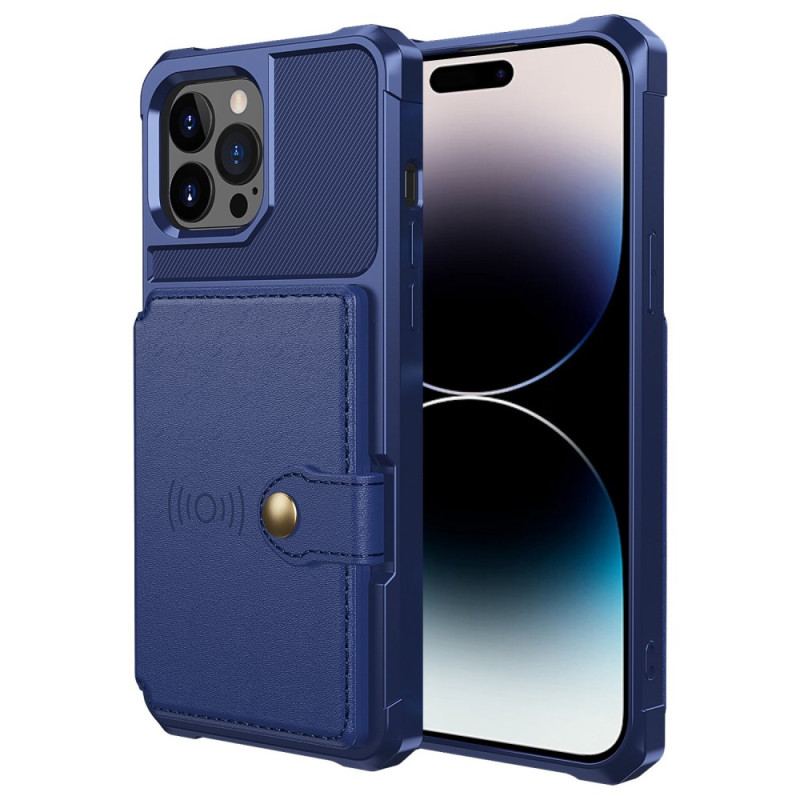 Capa Para iPhone 14 Pro Max Titular Do Cartão Integrado