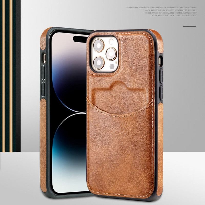 Capa Para iPhone 14 Pro Max Titular Do Cartão De Visita