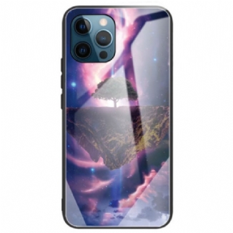 Capa Para iPhone 14 Pro Max Vidro Temperado Árvore Astral