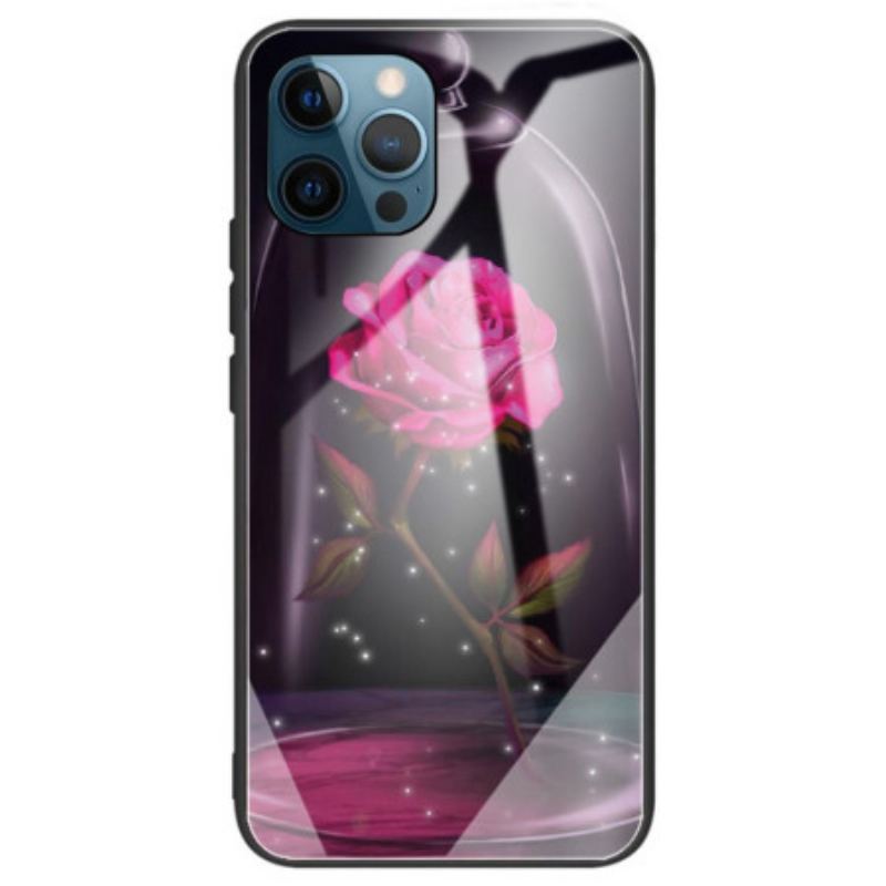 Capa Para iPhone 14 Pro Max Vidro Temperado Rosa