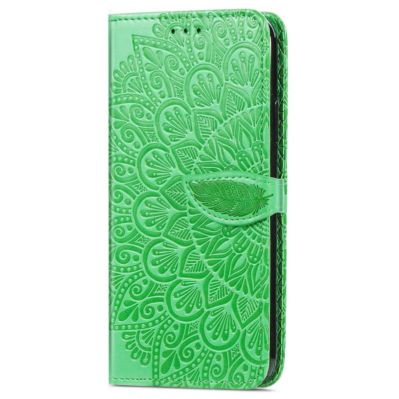 Capa Folio Para iPhone 15 Pro Folha Tribal