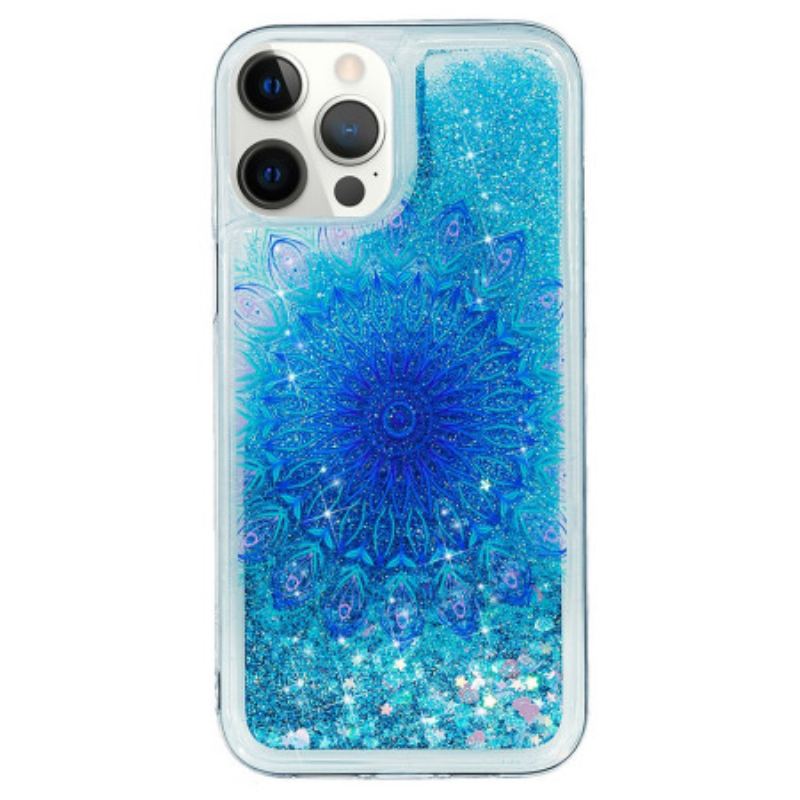 Capa Para iPhone 15 Pro Brilho Mandala