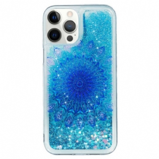 Capa Para iPhone 15 Pro Brilho Mandala