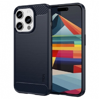 Capa Para iPhone 15 Pro Fibra De Carbono Escovada Mofi