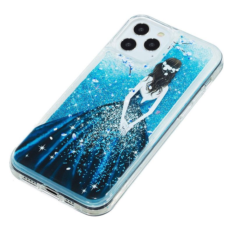 Capa Para iPhone 15 Pro Lantejoulas Da Moda