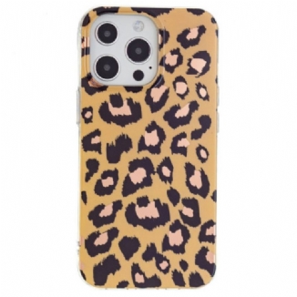 Capa Para iPhone 15 Pro Padrão Leopardo