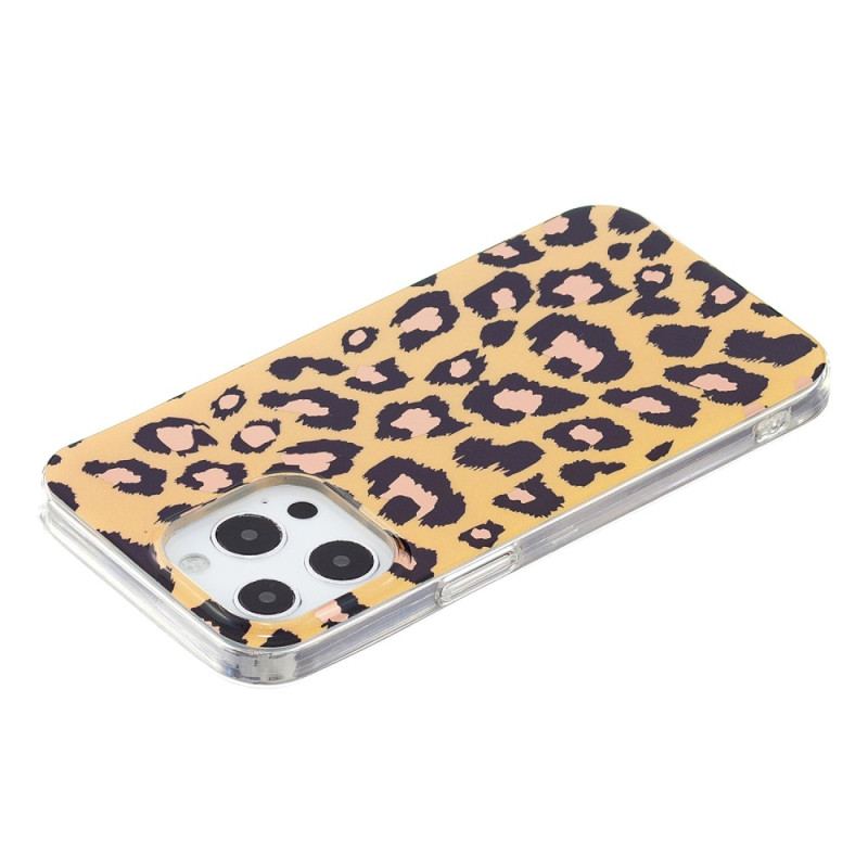 Capa Para iPhone 15 Pro Padrão Leopardo