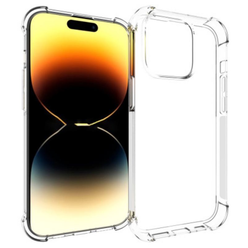 Capa Para iPhone 15 Pro Transparente Com Cantos Reforçados