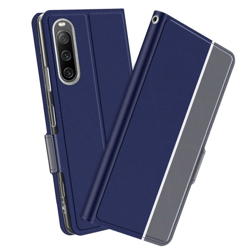 Capa De Celular Para Sony Xperia 10 IV Flip Bicolor Baiyu