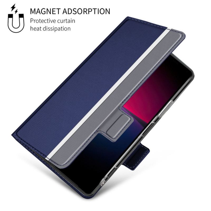 Capa De Celular Para Sony Xperia 10 IV Flip Bicolor Baiyu