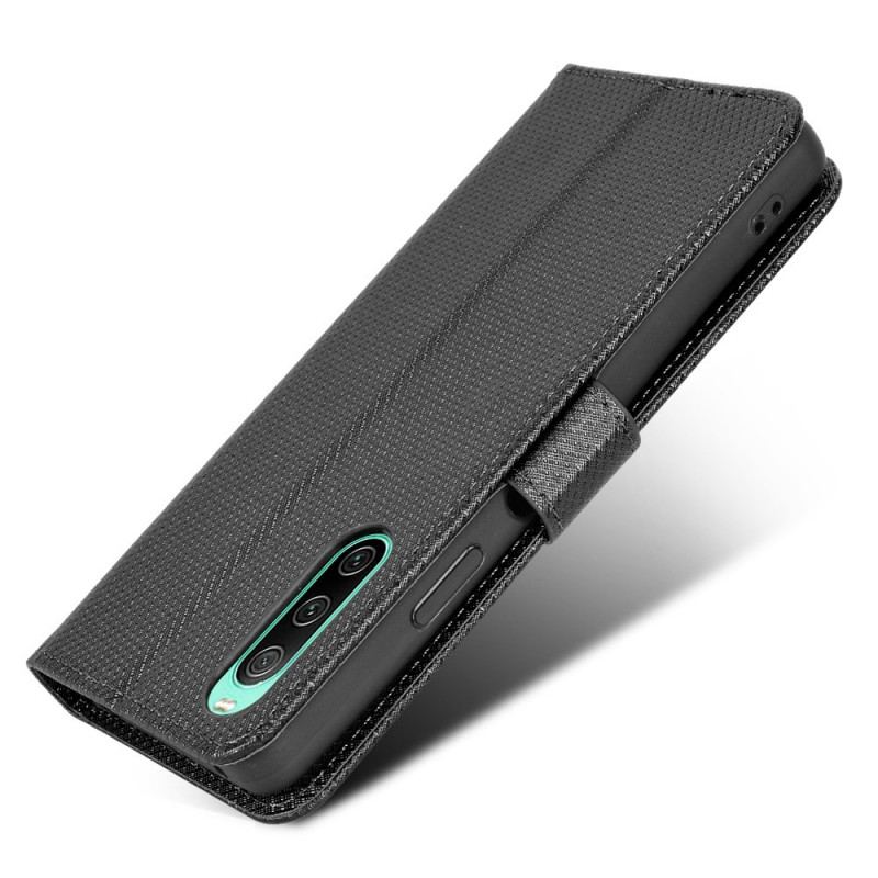 Capa De Couro Para Sony Xperia 10 IV De Cordão Couro Falso Estiloso Com Tiras