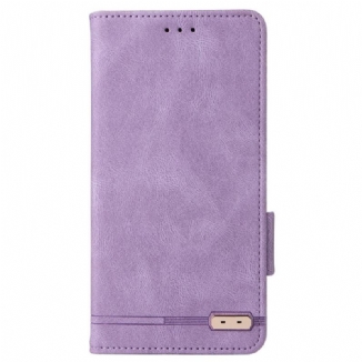 Capa De Couro Para Sony Xperia 10 IV Elegância Sutil