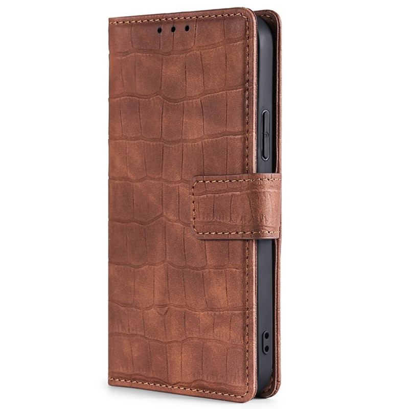 Capa De Couro Para Sony Xperia 10 IV Estilo De Pele De Crocodilo