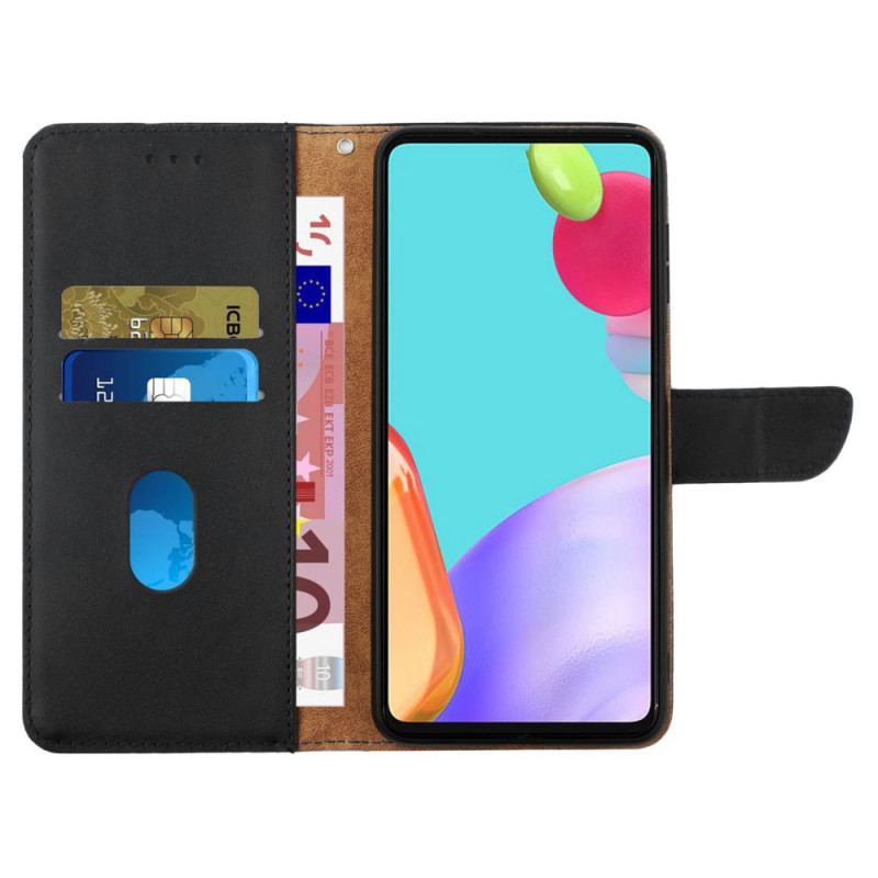 Capa Flip Para Sony Xperia 10 IV Couro Napa Genuíno