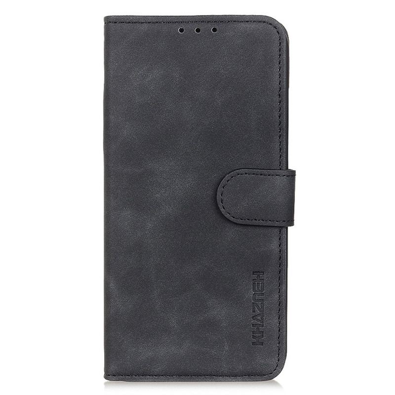 Capa Flip Para Sony Xperia 10 IV Efeito Couro Vintage Khazneh