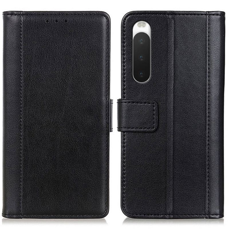 Capa Flip Para Sony Xperia 10 IV Estilo De Couro