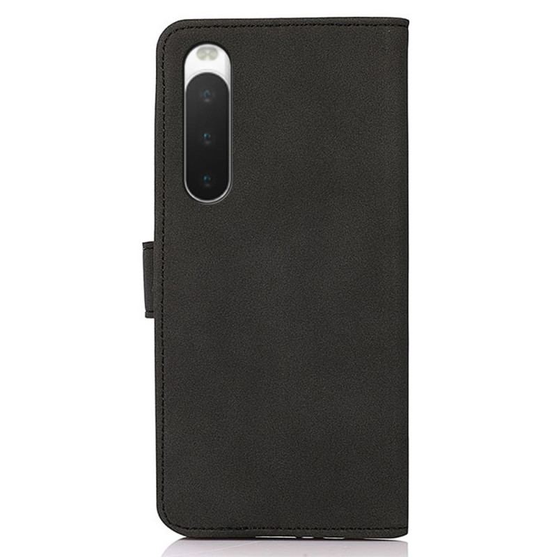 Capa Flip Para Sony Xperia 10 IV Khazneh Estilo Clássico