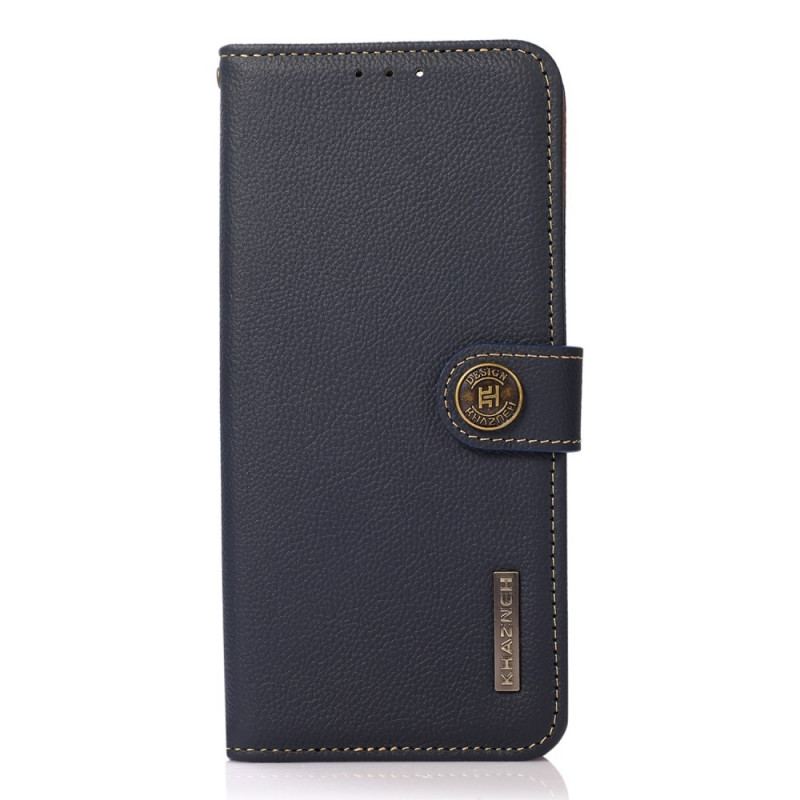 Capa Flip Para Sony Xperia 10 IV Khazneh Rfid Couro Genuíno