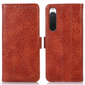 Capa Folio Para Sony Xperia 10 IV Elegância