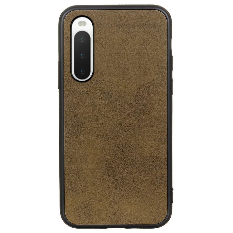 Capa Para Sony Xperia 10 IV Couro Sintético Texturizado