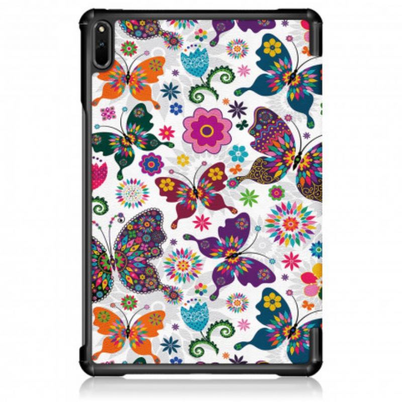 Capa De Celular Para Huawei MatePad 11 (2021) Borboletas E Flores Retrô Aprimoradas