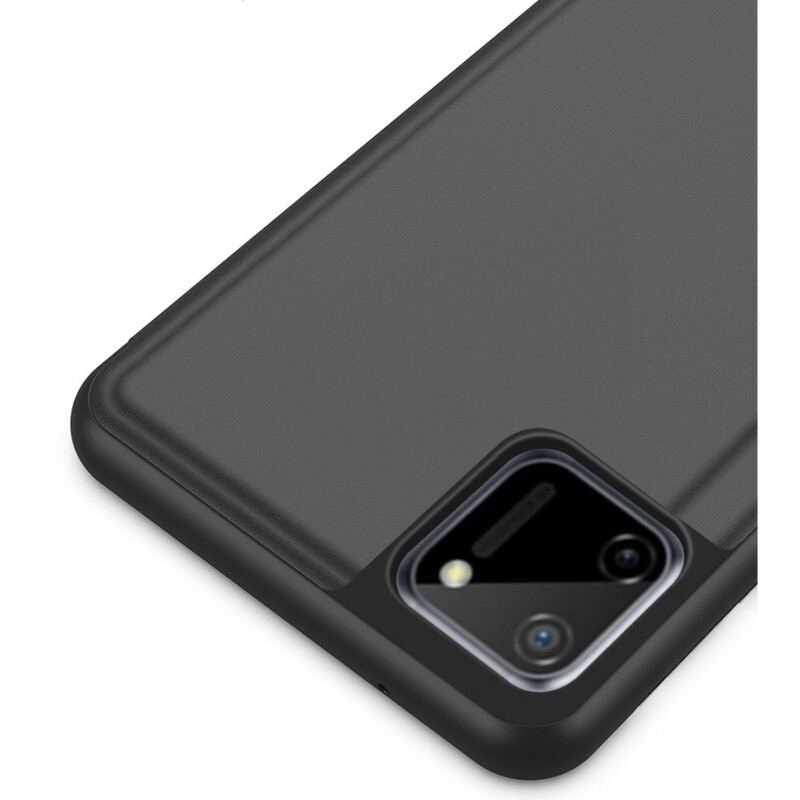 Capa De Celular Para Realme C11 Espelho E Couro Sintético