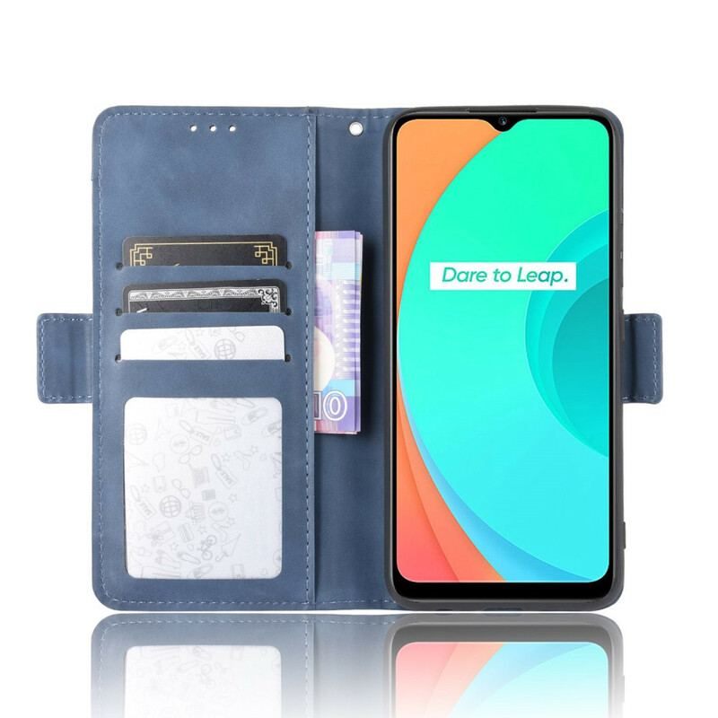 Capa Em Pele Para Realme C11 Multi-card Premier Class