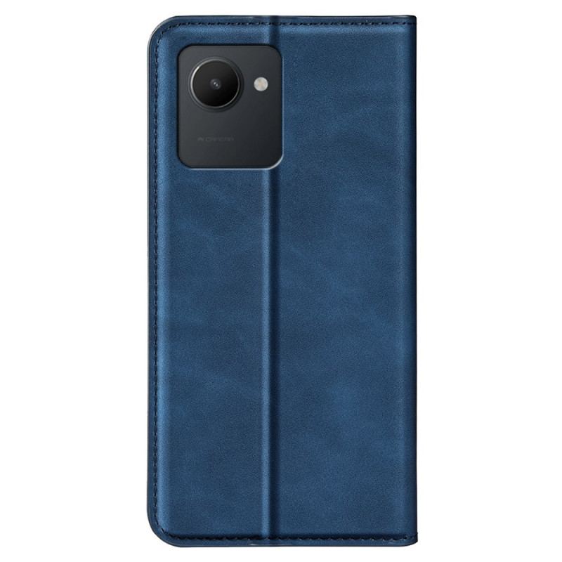 Capa De Celular Para Realme C30 Flip Sensação De Toque Na Pele