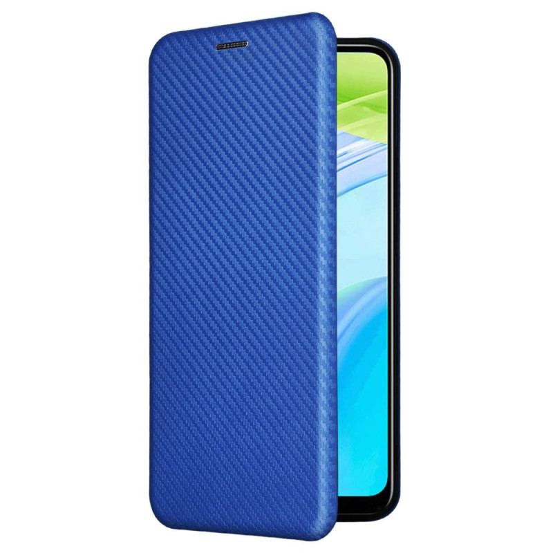 Capa De Celular Para Realme C30 Flip Suporte De Anel De Fibra De Carbono