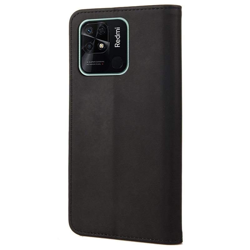 Capa De Celular Para Xiaomi Redmi 10C Flip Bicolor Com Rebite