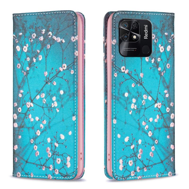 Capa De Celular Para Xiaomi Redmi 10C Flip Florais