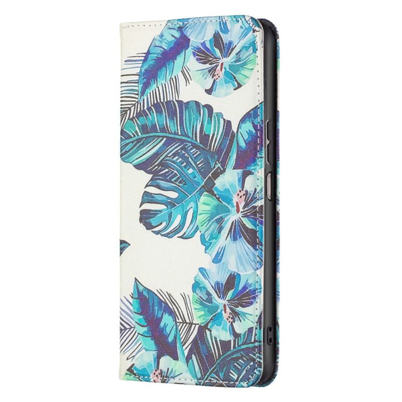 Capa De Celular Para Xiaomi Redmi 10C Flip Folhas