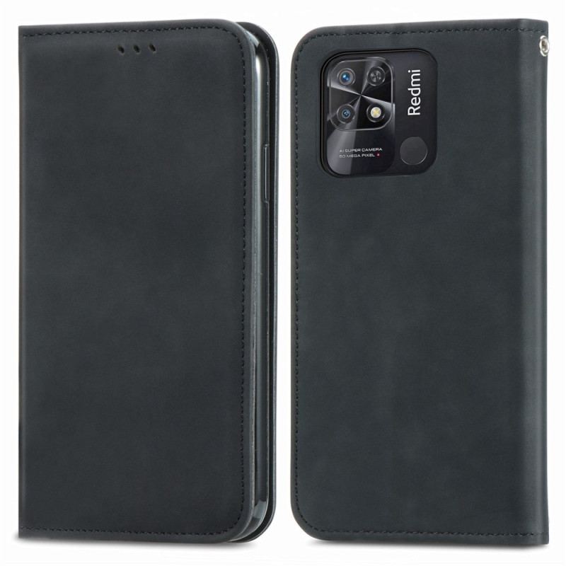 Capa De Celular Para Xiaomi Redmi 10C Flip Série Vintage